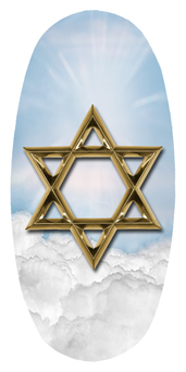 DASOV 120 BL GD Star of David Blue Gold